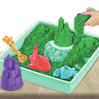 Spinmaster kinetischer Sand Sandkasten grün