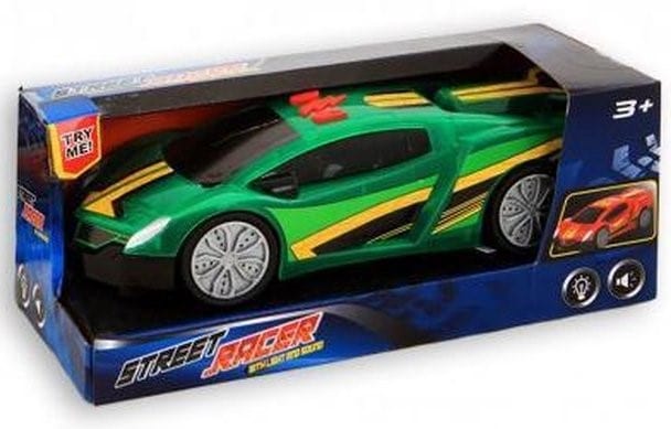 Toi-toys Straßenrennauto mit Licht und Sound grün