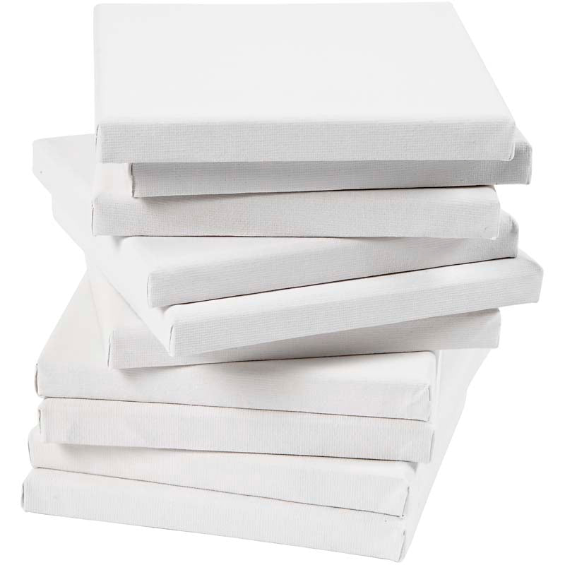Creativ Company Keilrahmen, D: 1,6 cm, Größe 15x15 cm, 280 g, weiß, 80 Stück 1 Karton