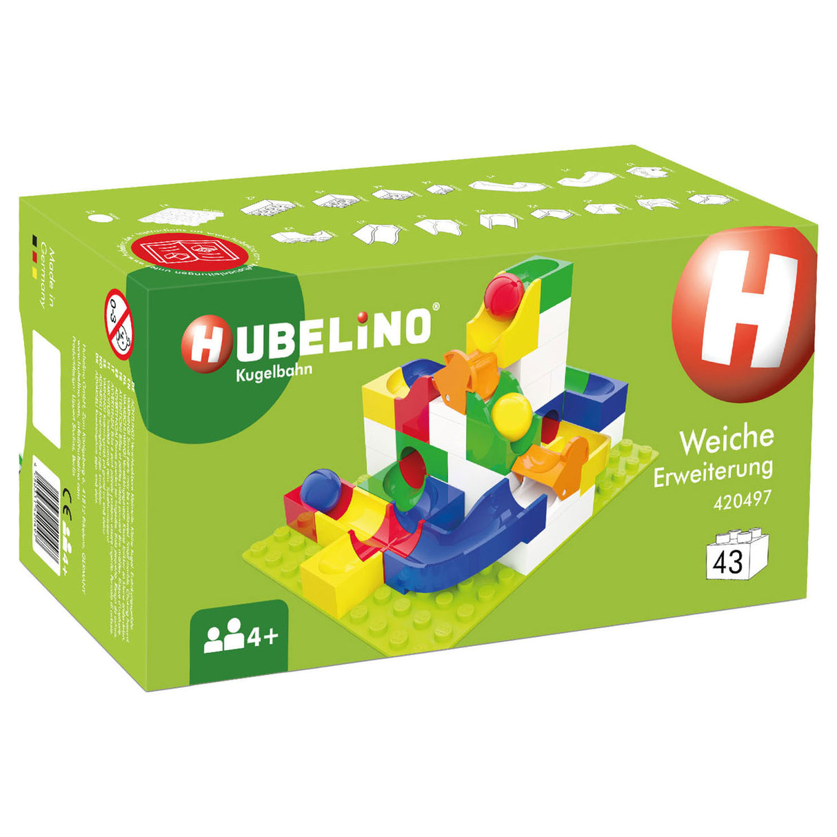 Hubelino Knikkerbaan nach Set Wissel, 43dlg.