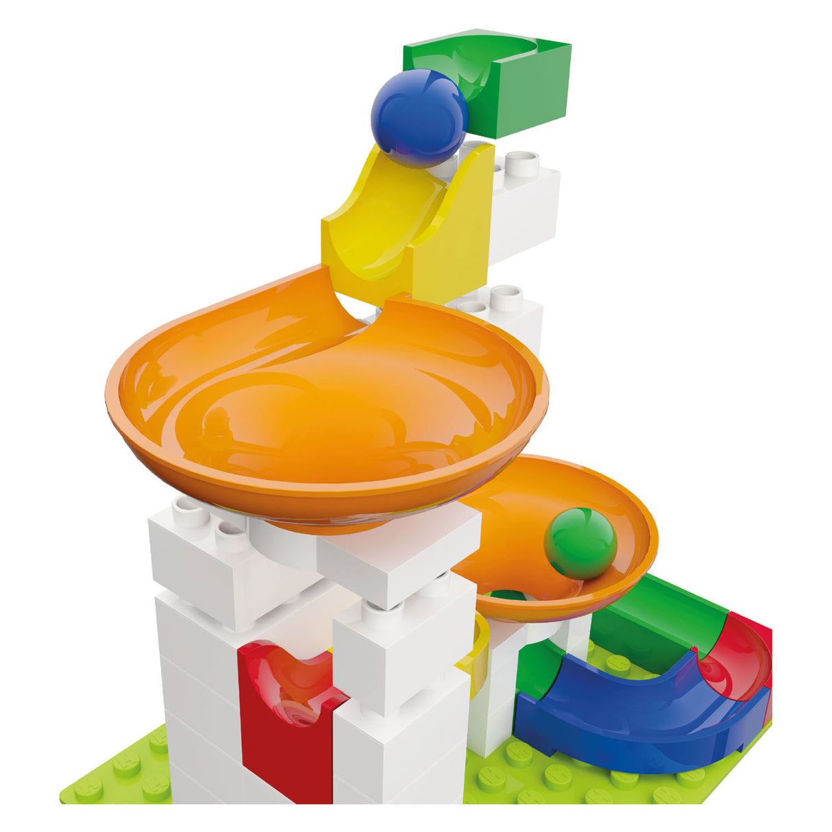 Hubelino Knikkerbaan Expansion Set Trichter, 44dlg.