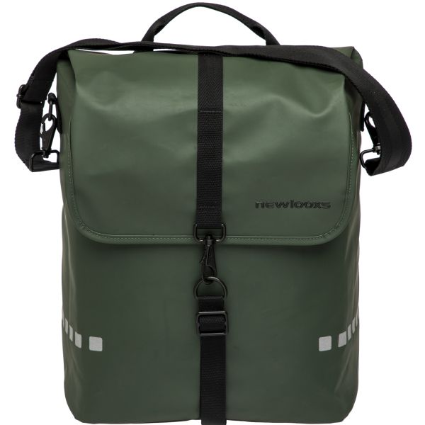Odense Single Bicycle Bag - Wasser -Repellent - 17,5 l - Schwarzes Grün