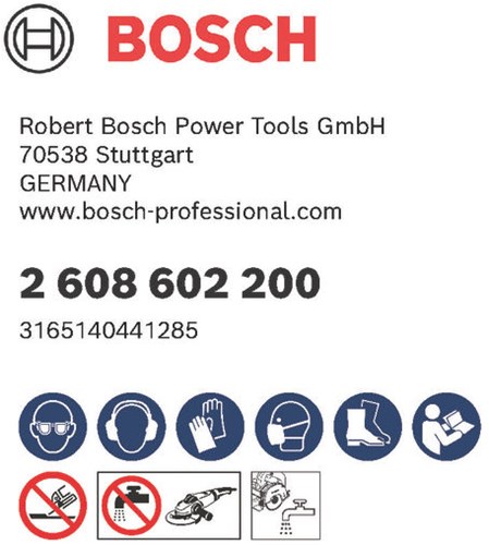 Bosch accessoires diamantdoorslijpschijf standard for concrete 230 x 22,23 x 2,3 x 10 mm 1st - 2608602200