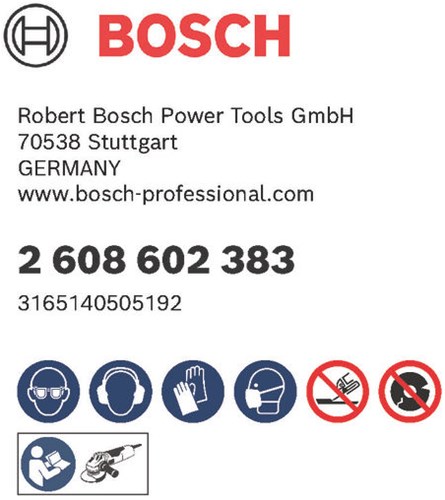 Bosch Zubehör Trennscheibe gerade Rapido Multi Construction ACS 46 V BF, 125 mm, 22,23 mm, 1,6 mm – 1 Stück – 2608602383