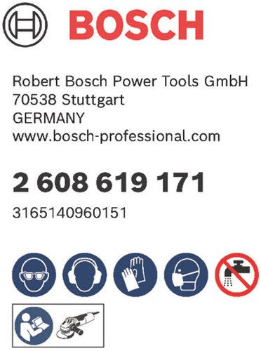Bosch Zubehör X-Lock Fiberscheibe, 125 mm, G 24, R444, Experte für Metall – 1 Stück – 2608619171