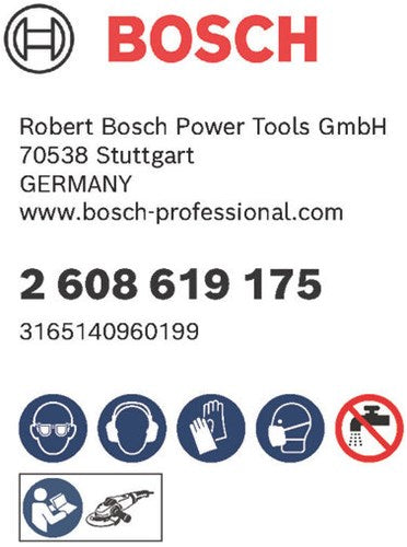 Bosch Zubehör X-Lock Fiberscheibe, 125 mm, G 100, R444, Experte für Metall – 1 Stück – 2608619175