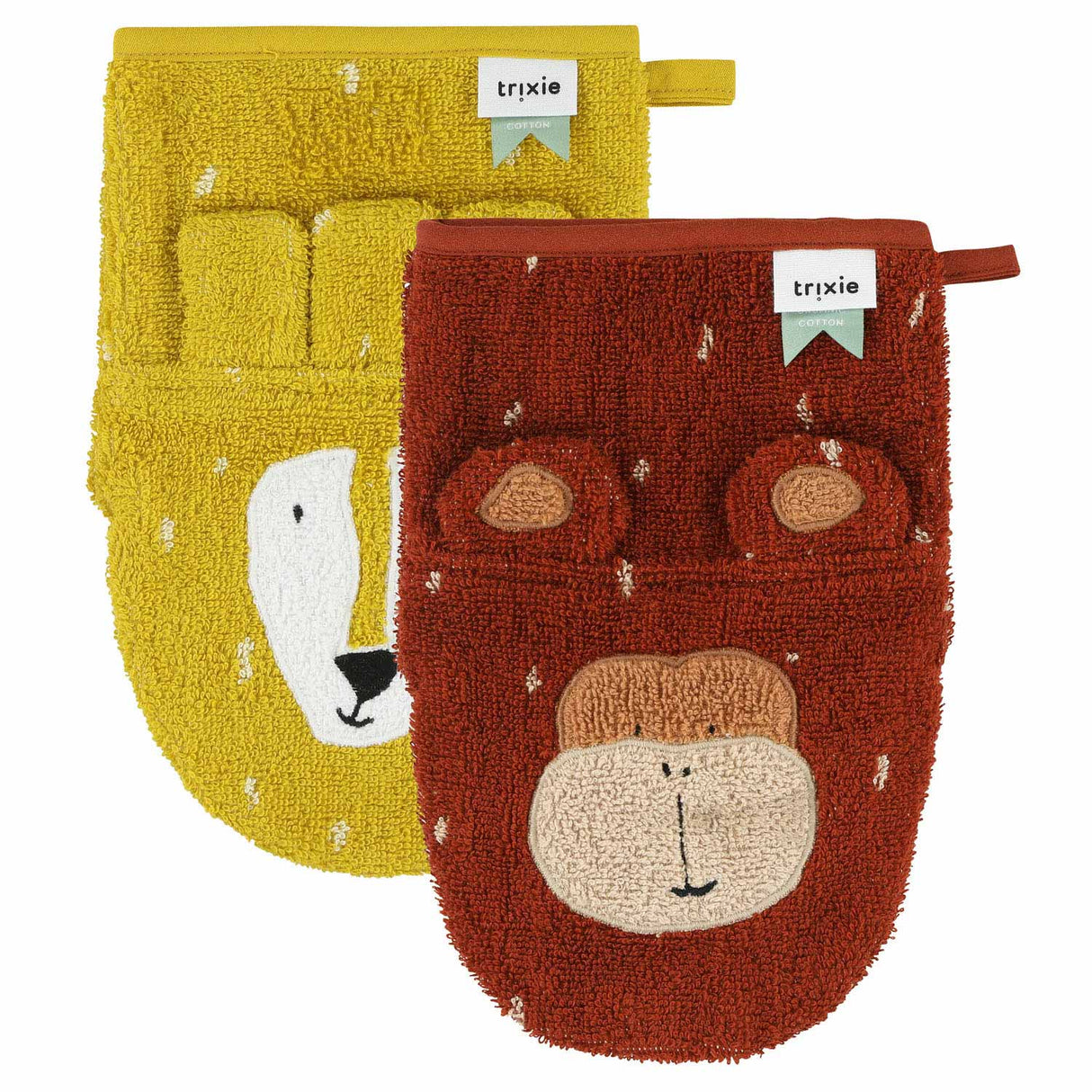 Trixie Waschlappen Mr. Lion und Mr. Monkey, 2st.