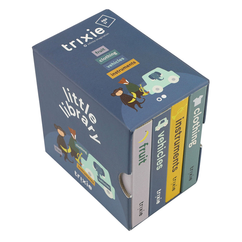 Trixie Kleine Bibliothek - Kleidung, Obst, Fahrzeuge, Instrumente