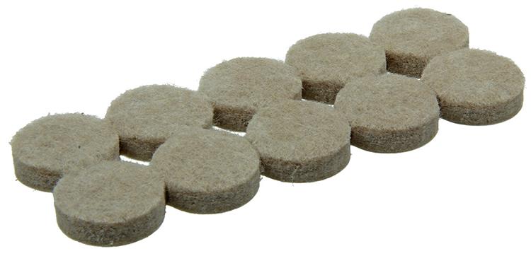 Mack 1047689 - super-vilt zelfklevend beige ø 19 mm 20 st pcs | 12 stuks