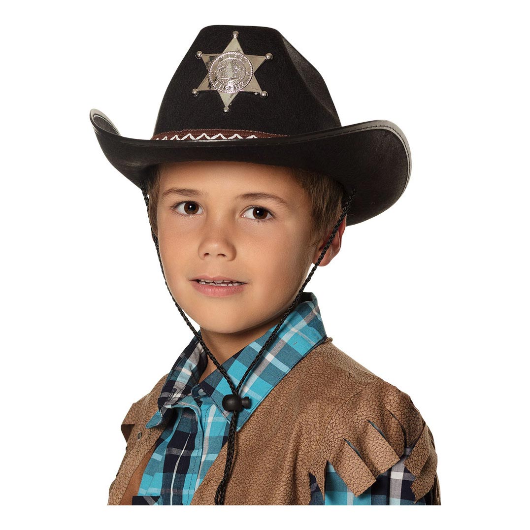 Boland Kinderhut Sheriff schwarz