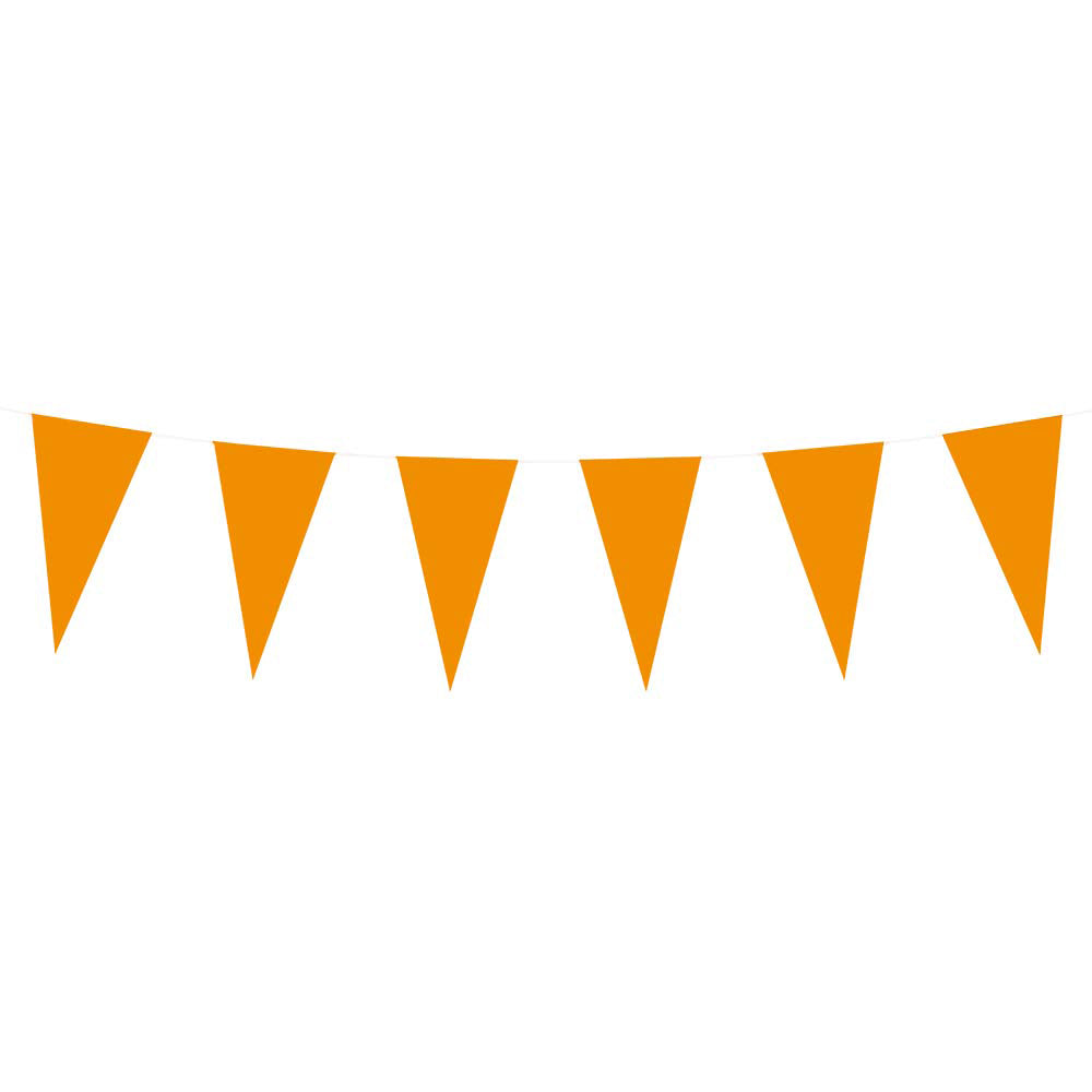 Boland Papierfahnenlinie orange, 10 mtr.