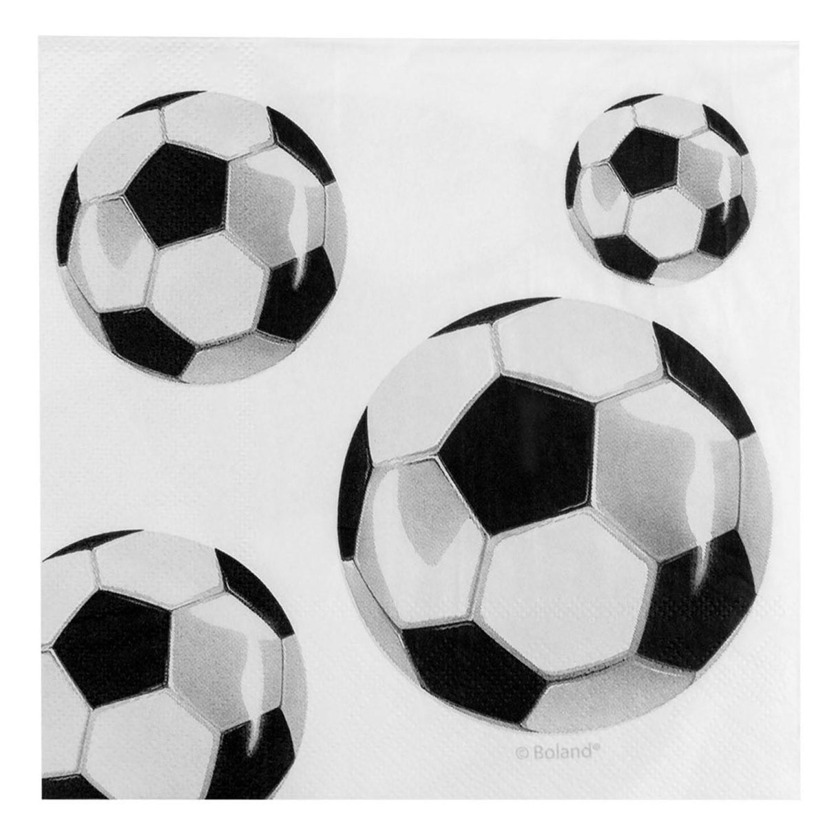 Boland Fußballservietten, 20 Stück.