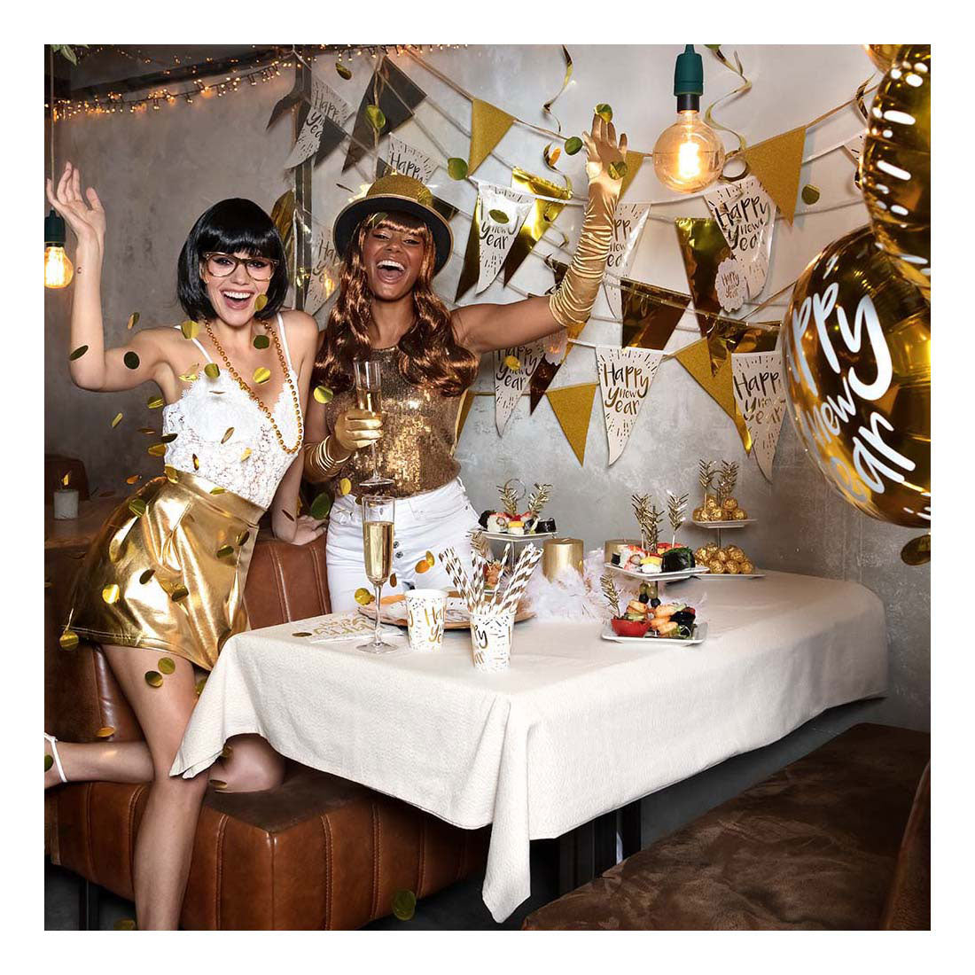 Boland Hut Glitzergold