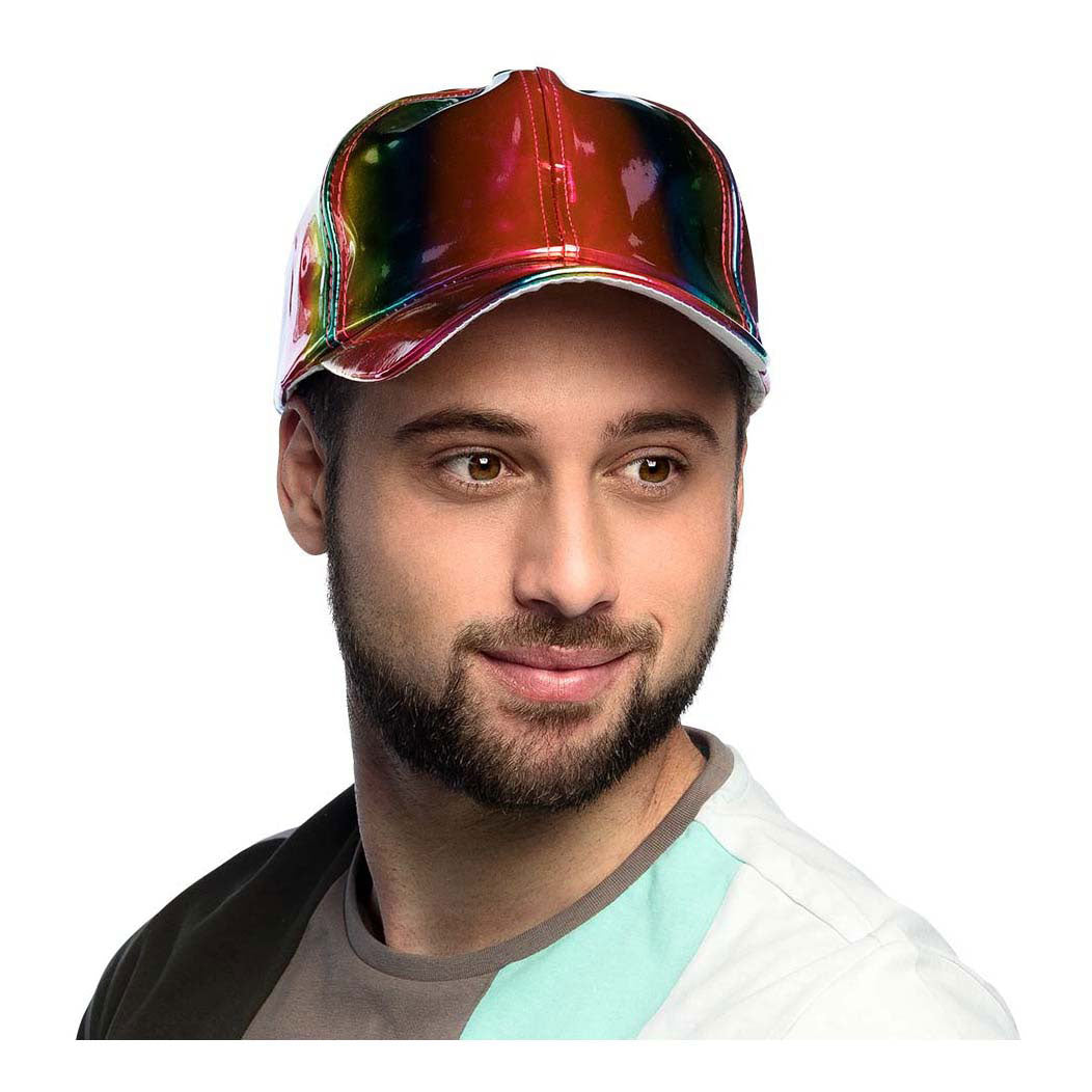 Boland Mütze Holo Regenbogen 25cm verstellbar
