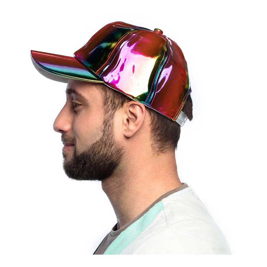 Boland Mütze Holo Regenbogen 25cm verstellbar