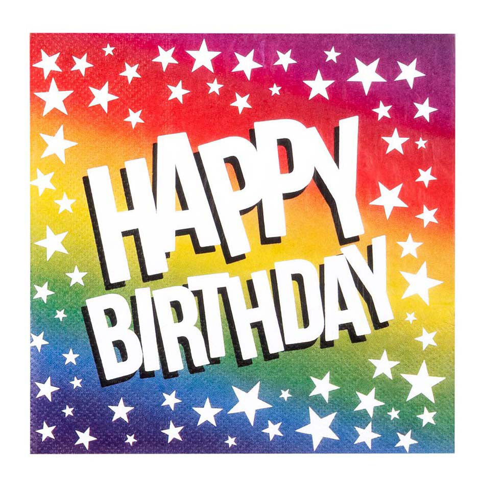 Boland Papierservietten Happy Birthday, 20 Stk.