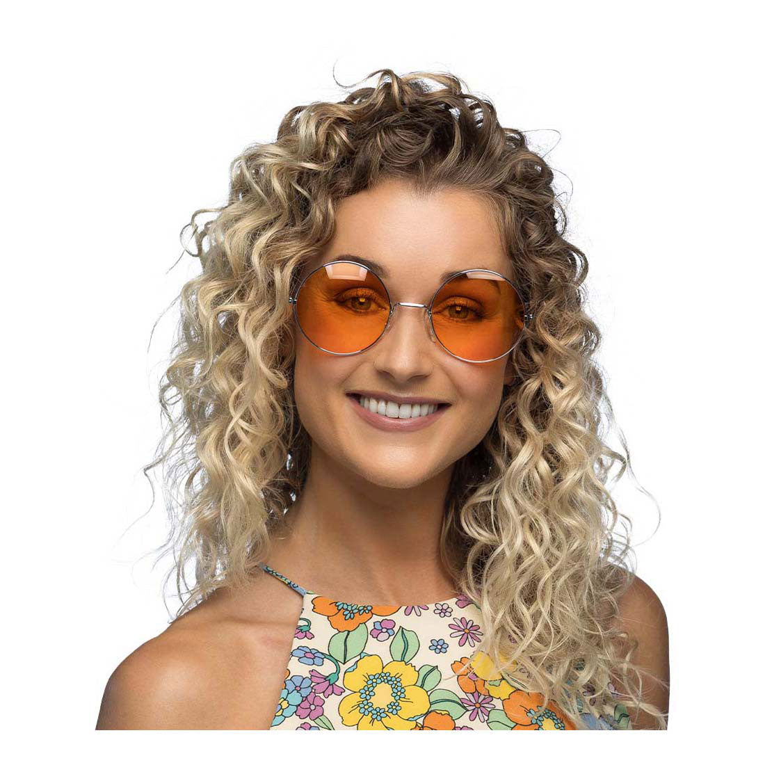 Boland Partybrille Hippie XL Orange