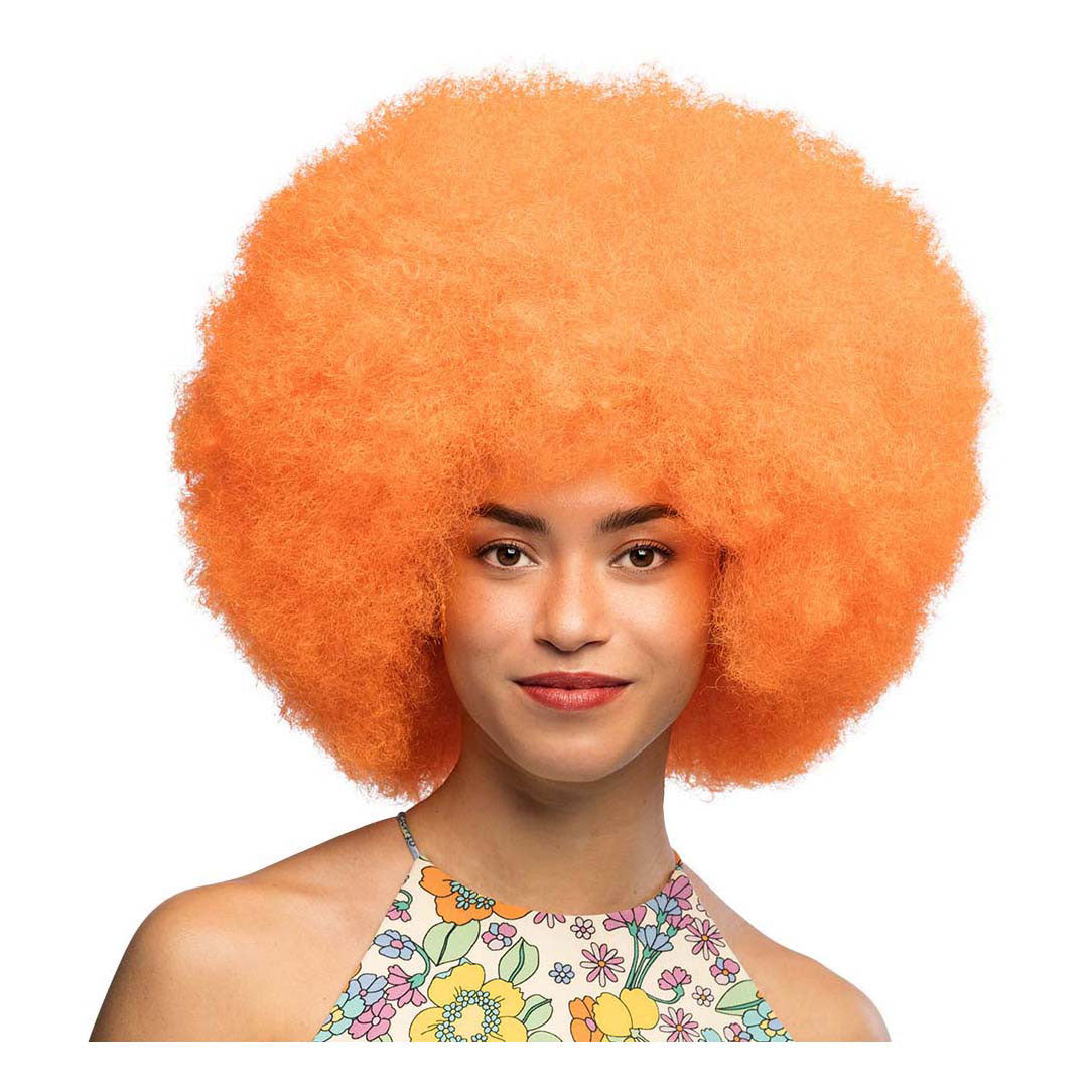 Boland Perücke Zucker Neon Orange