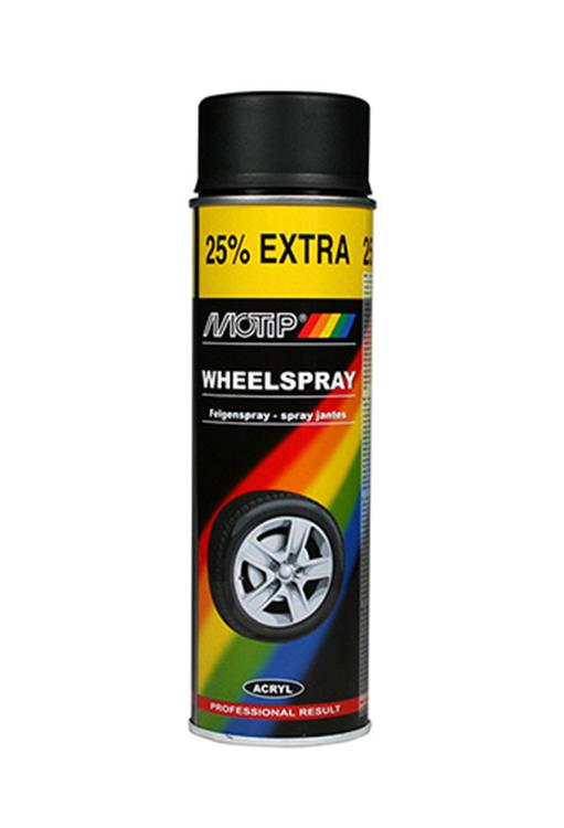 Motip-Spray-Bus 400 ml Wheelspray Mattenschwarz