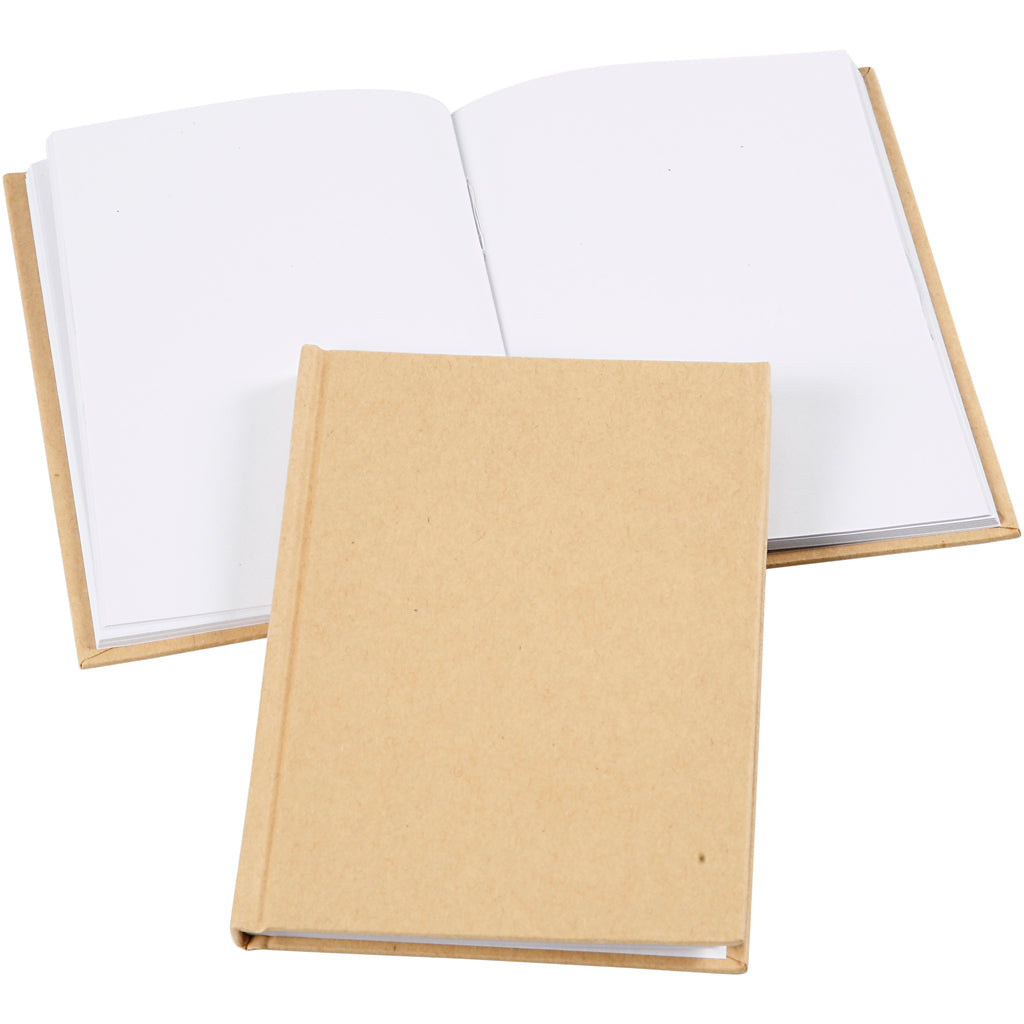 Creativ Firmennotizbuch, A6, Stärke 8 mm, 80 g, braun, 1 Stück