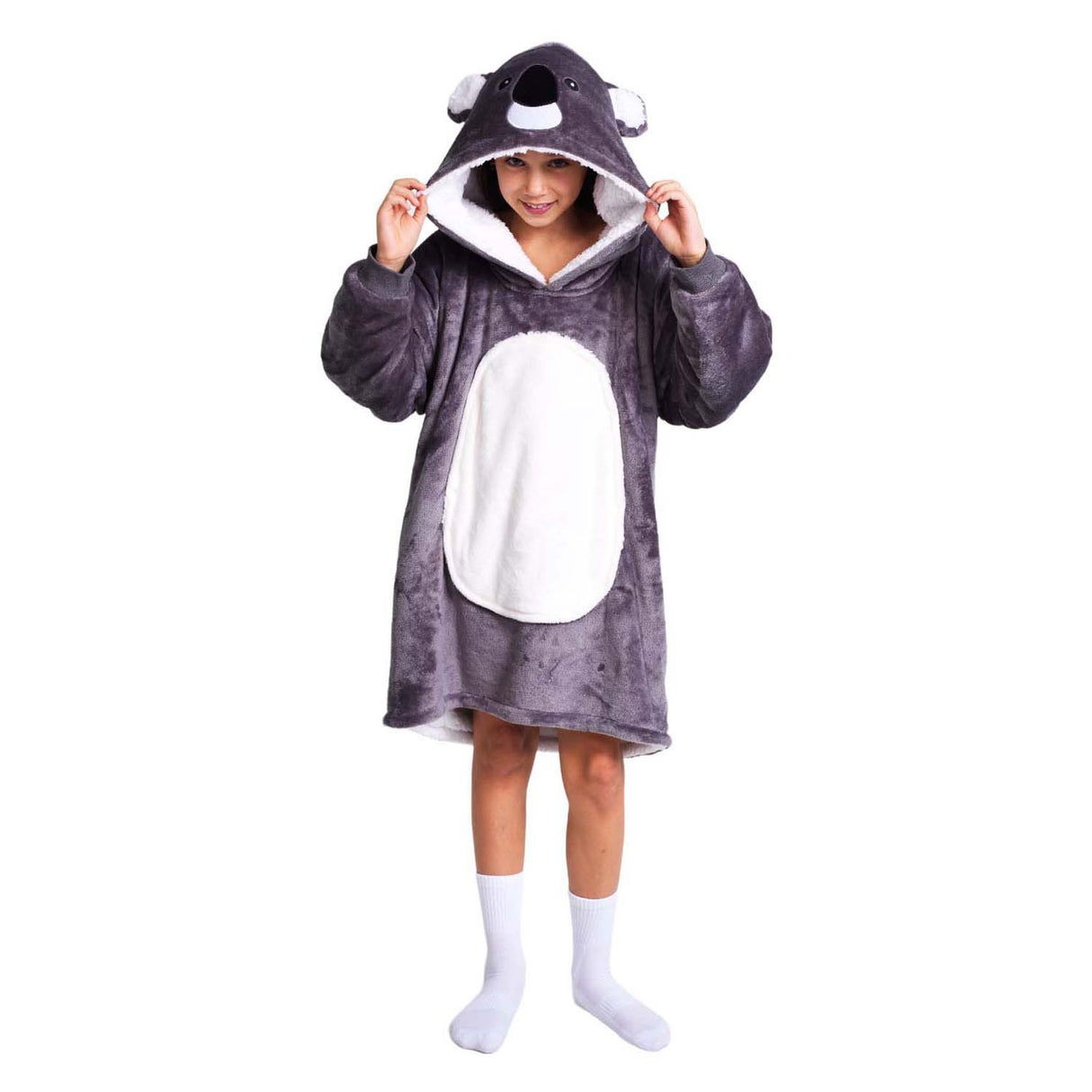 Noxxiez kuscheliger Hoodie mittlerer Pullover Koala, Kinder bis 160cm
