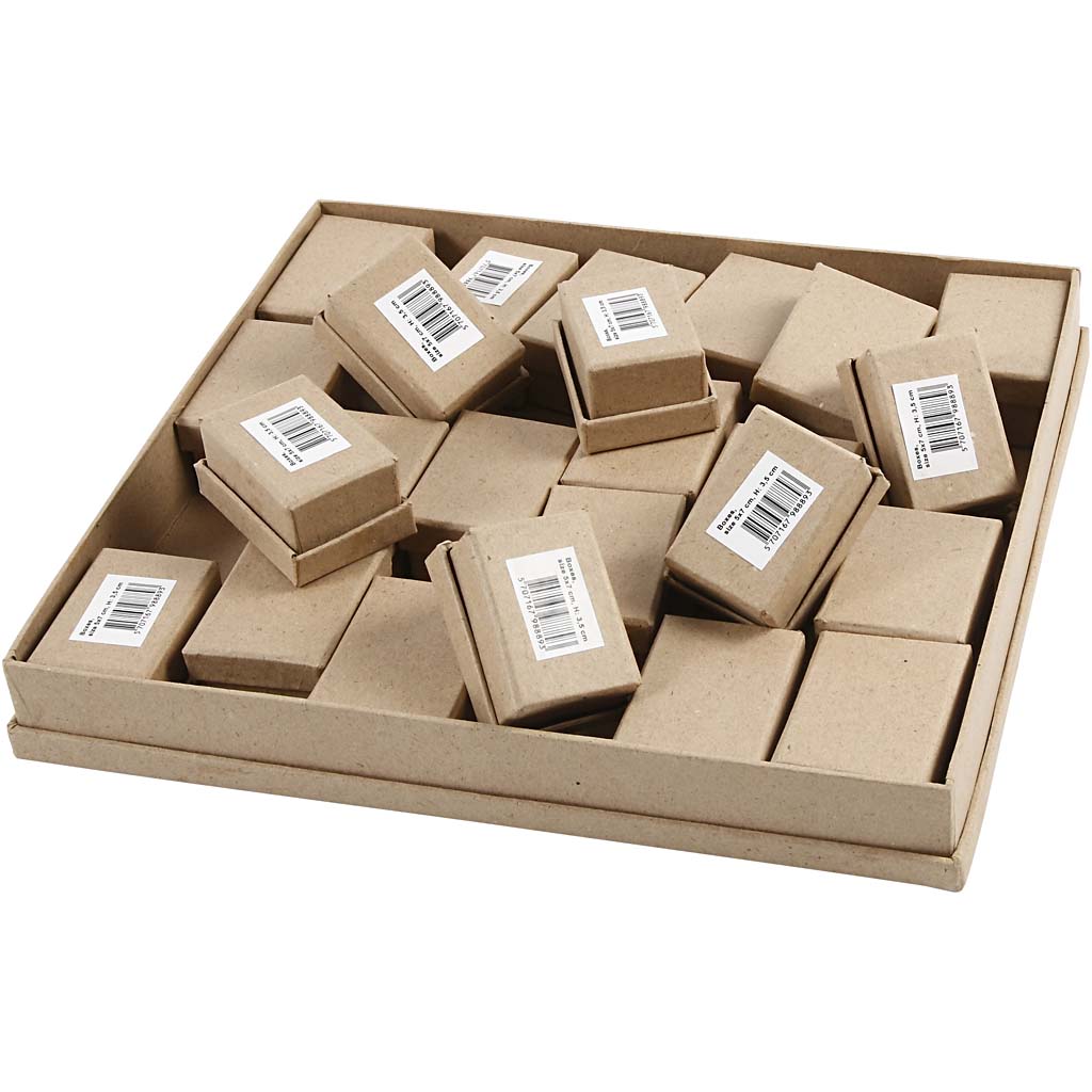 Creativ Firmenboxen, H: 3,5 cm, Maße 5x7 cm, 24 Stück 1 Box