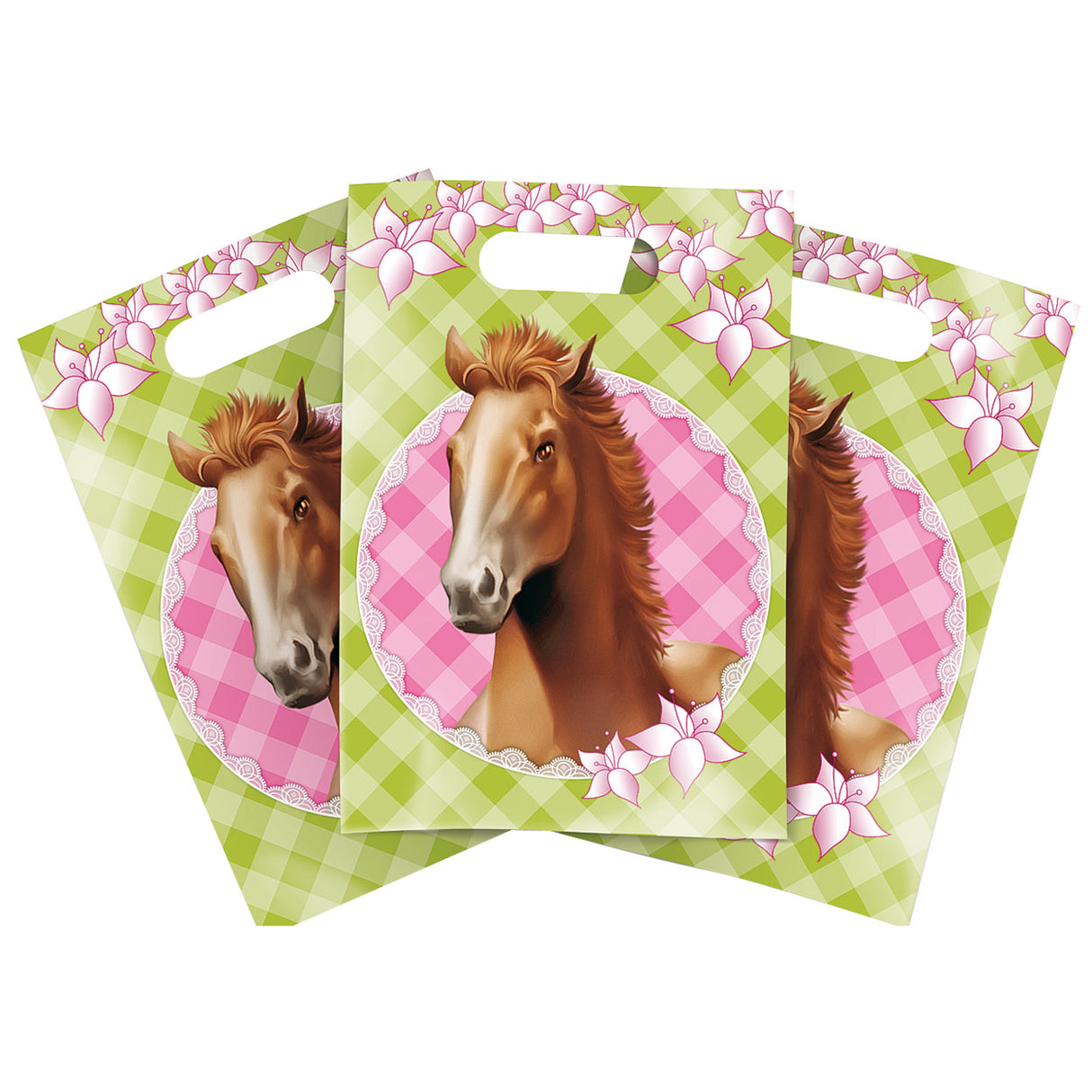 Haza Weißbart-Pferd-Spenderbeutel, 6 Stück.