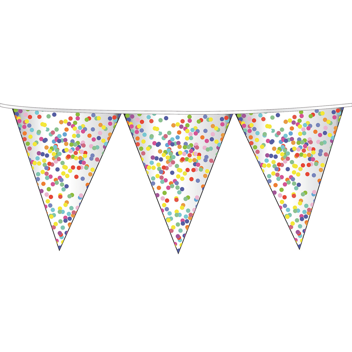 Haza Witbaard Flag -Linie Konfetti, 6mtr.