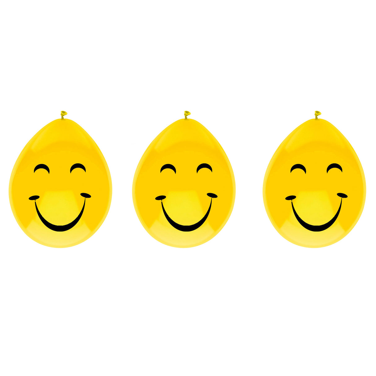 Haza Whitebeard Luftballons Smiley, 6St.