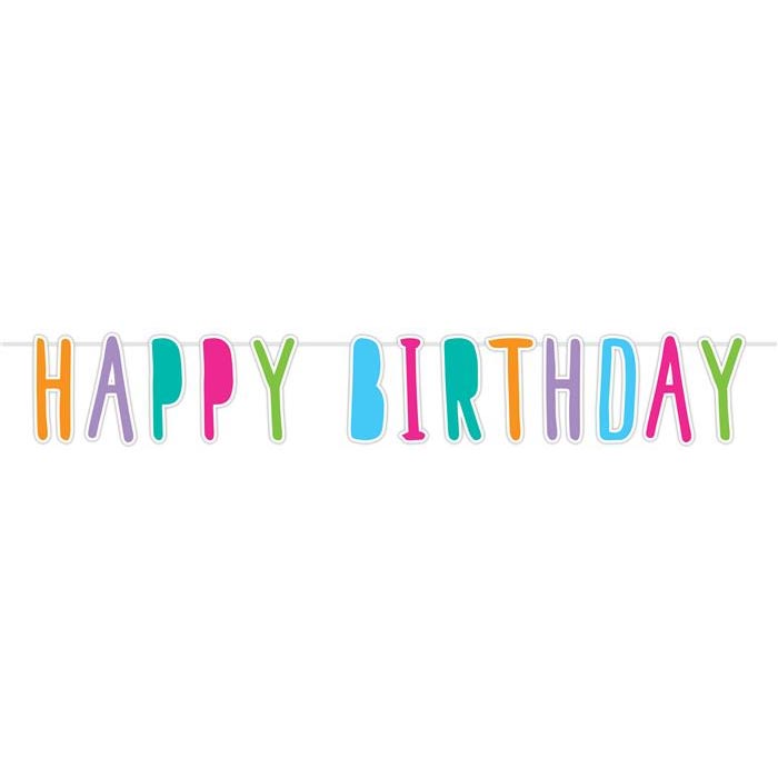Haza Witbaard Buchstabengirlande „Happy Birthday“, 6 mtr.