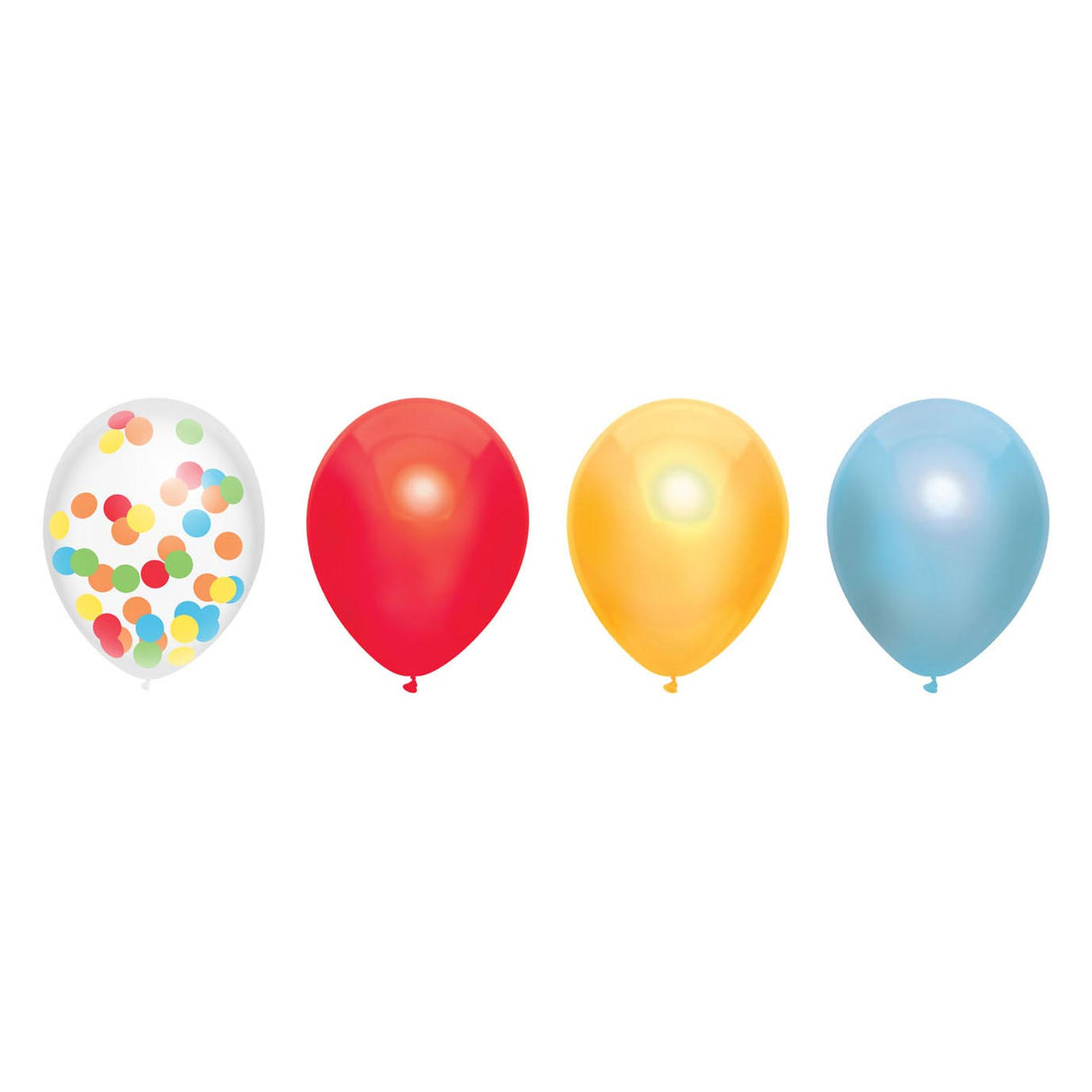 Haza Whitebeard Ballonmix Regenbogen, 6 Stk.