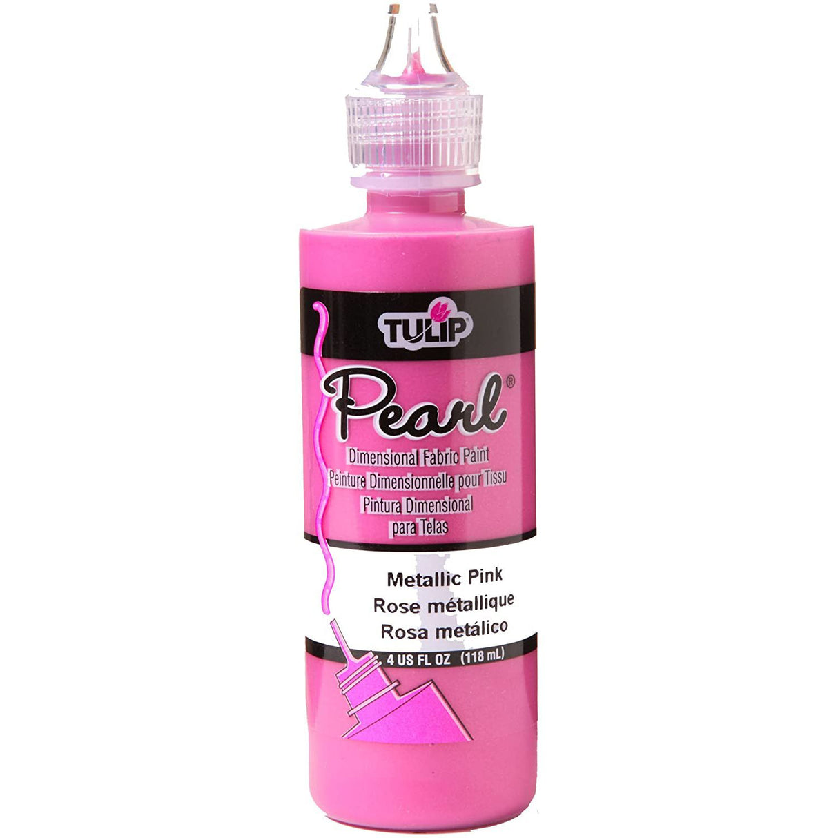 Tulip • dimensionale Stofffarbe Perlmetallic Pink 118ml