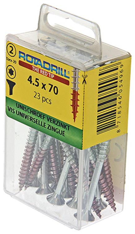 Rotadrill 1039946 - universeelschroef vktx vz 4.5x70mm (23) | 6 stuks