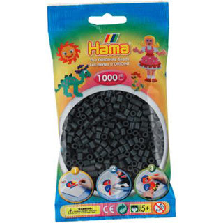 Hama -Eisenperlen dunkelgrau 1000