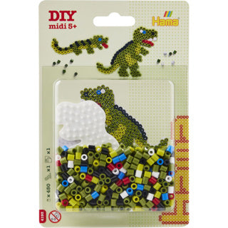 Hama Bügelperlen Dino Mini-Set 450 Stück | 6 Stück
