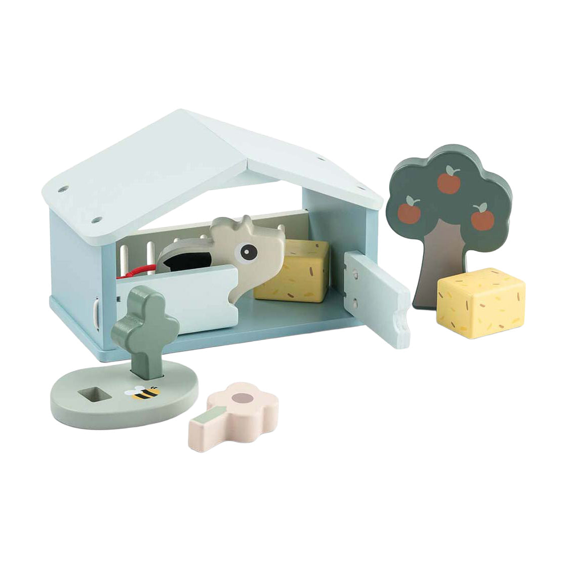 Done by Deer Tiny Farm Bauernhof-Spielset aus Holz – Dotti