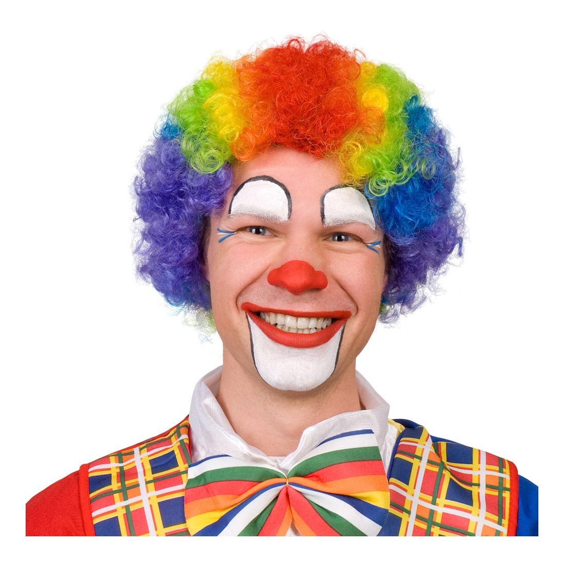 Boland Perücken Clown Multi -Color -Erwachsene