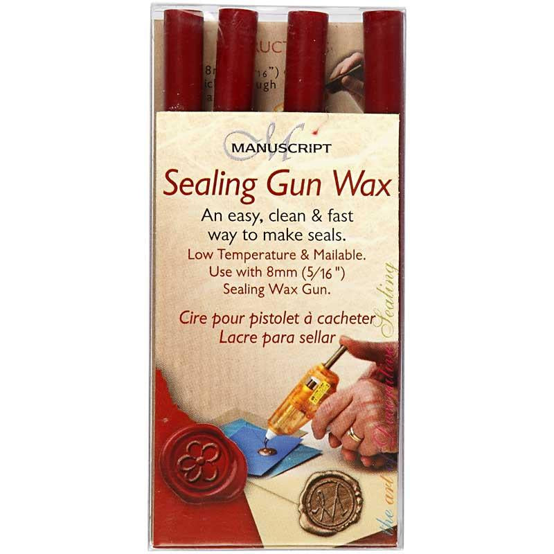 Creativ Company Wachs für Waschpistole, L: 10 cm, D 8 mm, rot, 6 Stück 1 Box