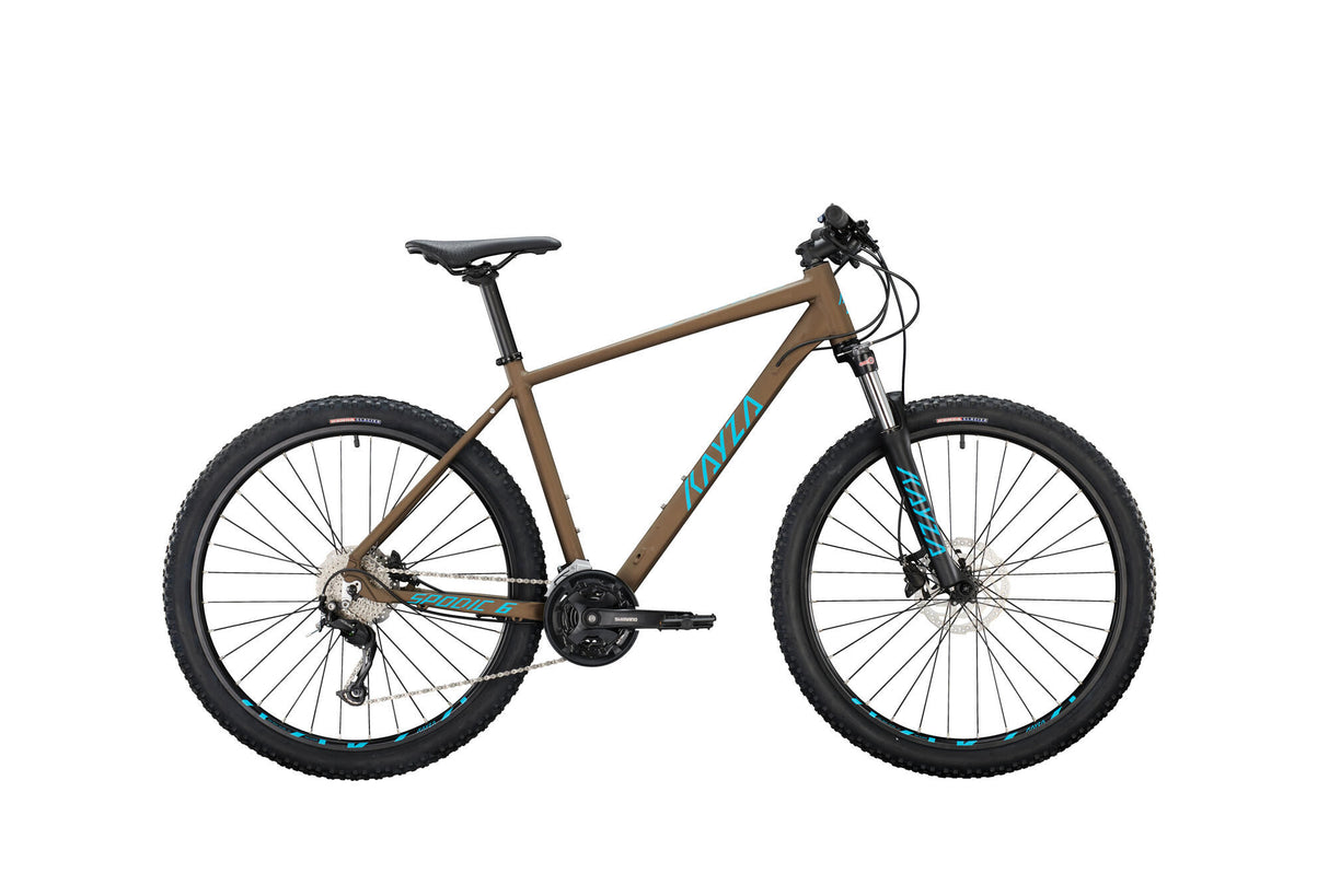 Kayza MTB-Hardtail Spodic 6 Mod. 22 Fahrrad Spod.6 27,5 51 Hardtail 27sp braun blau