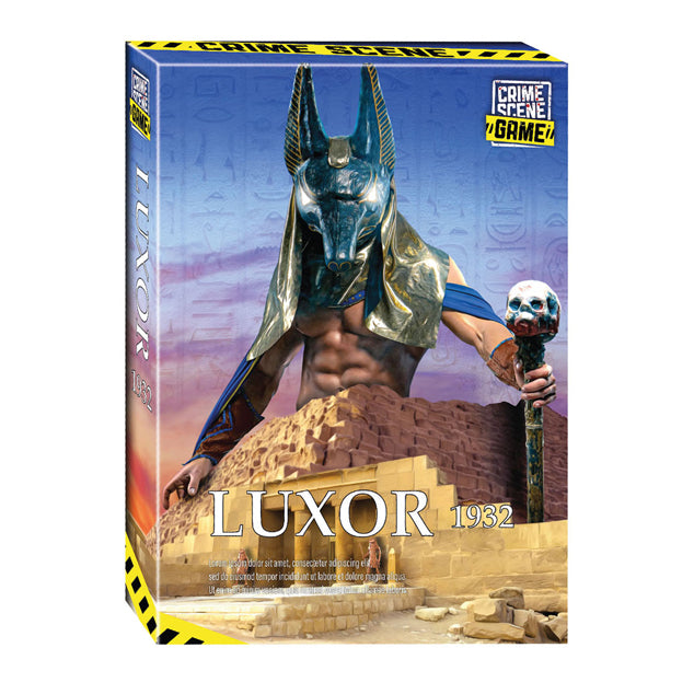 Taktik-Tatort Luxor 1932 – Brettspiel – Krimispiel – Archäologisches Mysterium in Ägypten – Eingehende Untersuchung und Deduktion – Tatort-Serie – Game Storm Studio – 1 oder mehr Spieler – ab 18 Jahren