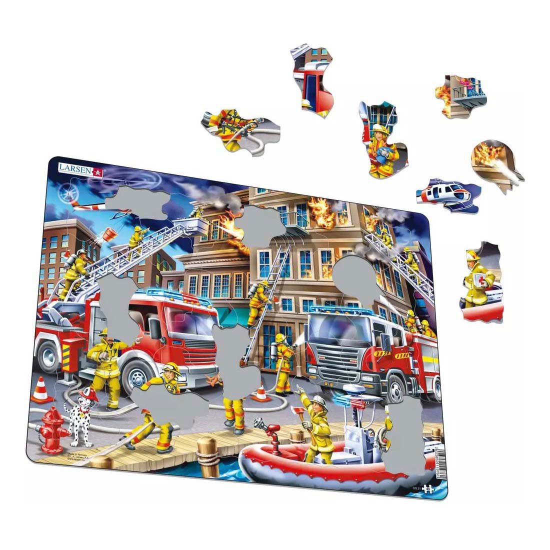 Selecta Larsen Puzzle Die Feuerwehrleute, 45 Teile.