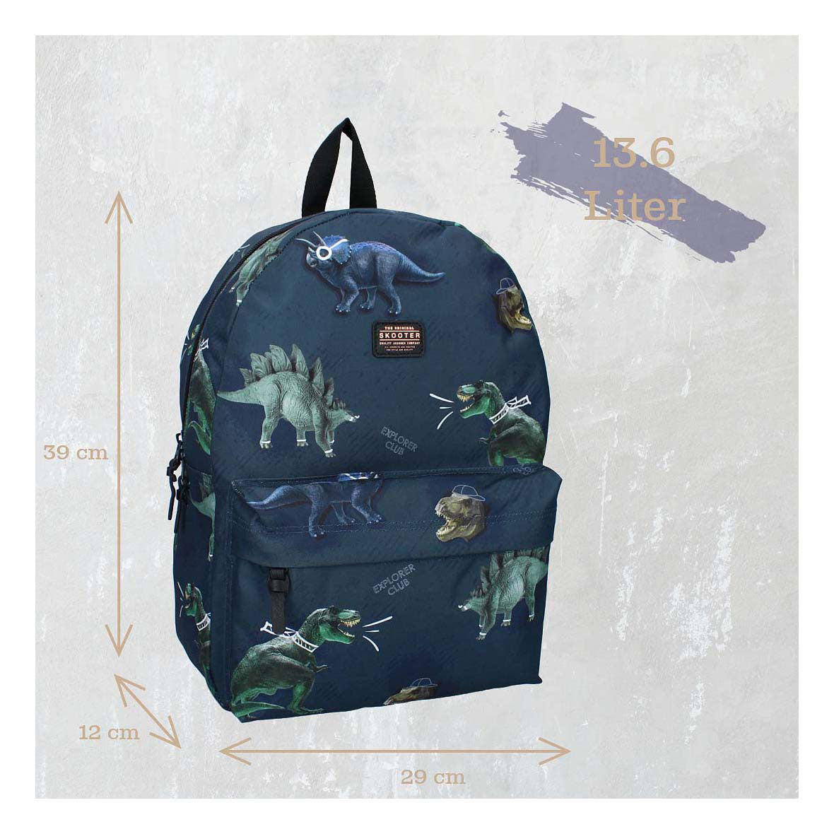 Vadobag Scooter-Rucksack Explorer Club Dino