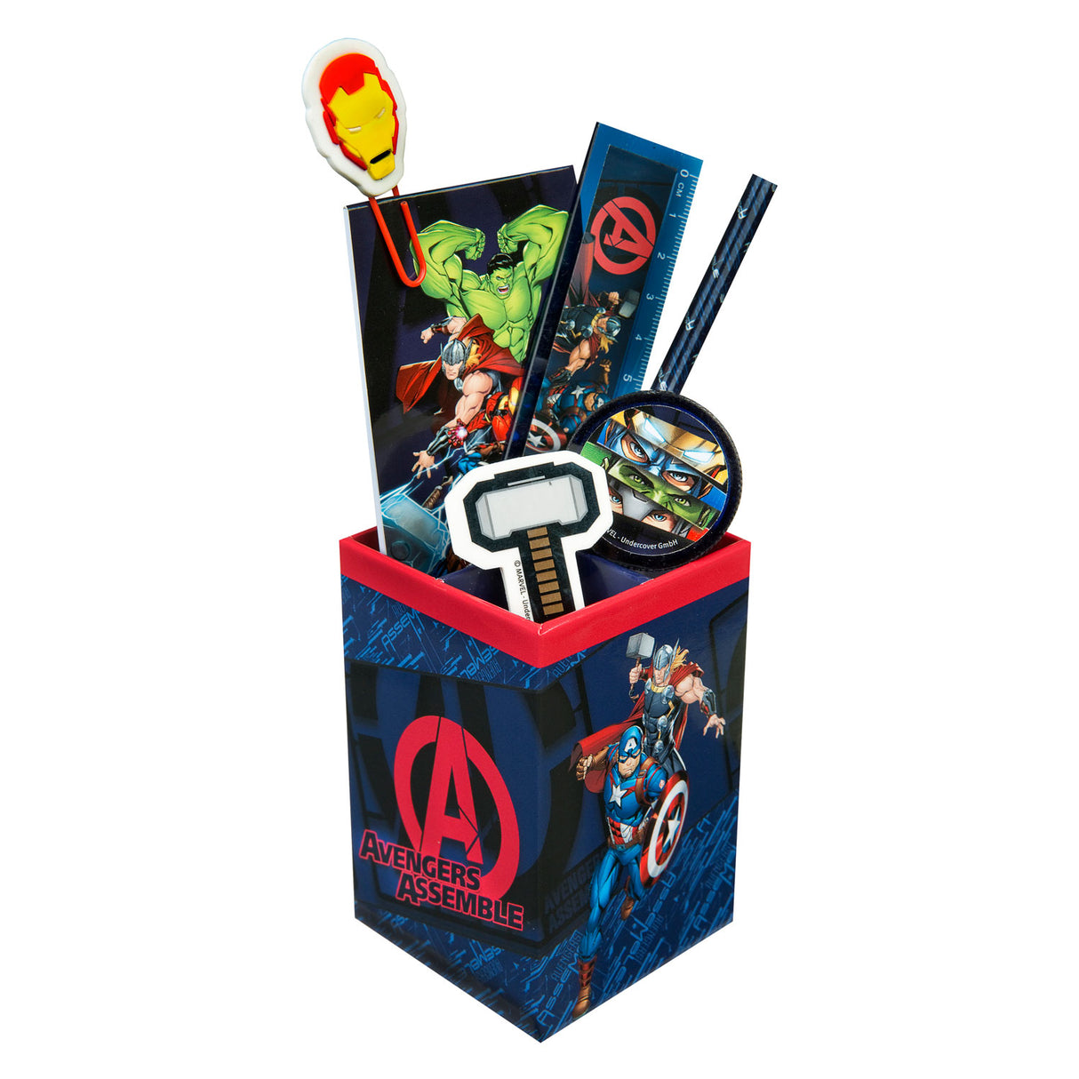Undercover Avengers Schreibtischset, 7-teilig.