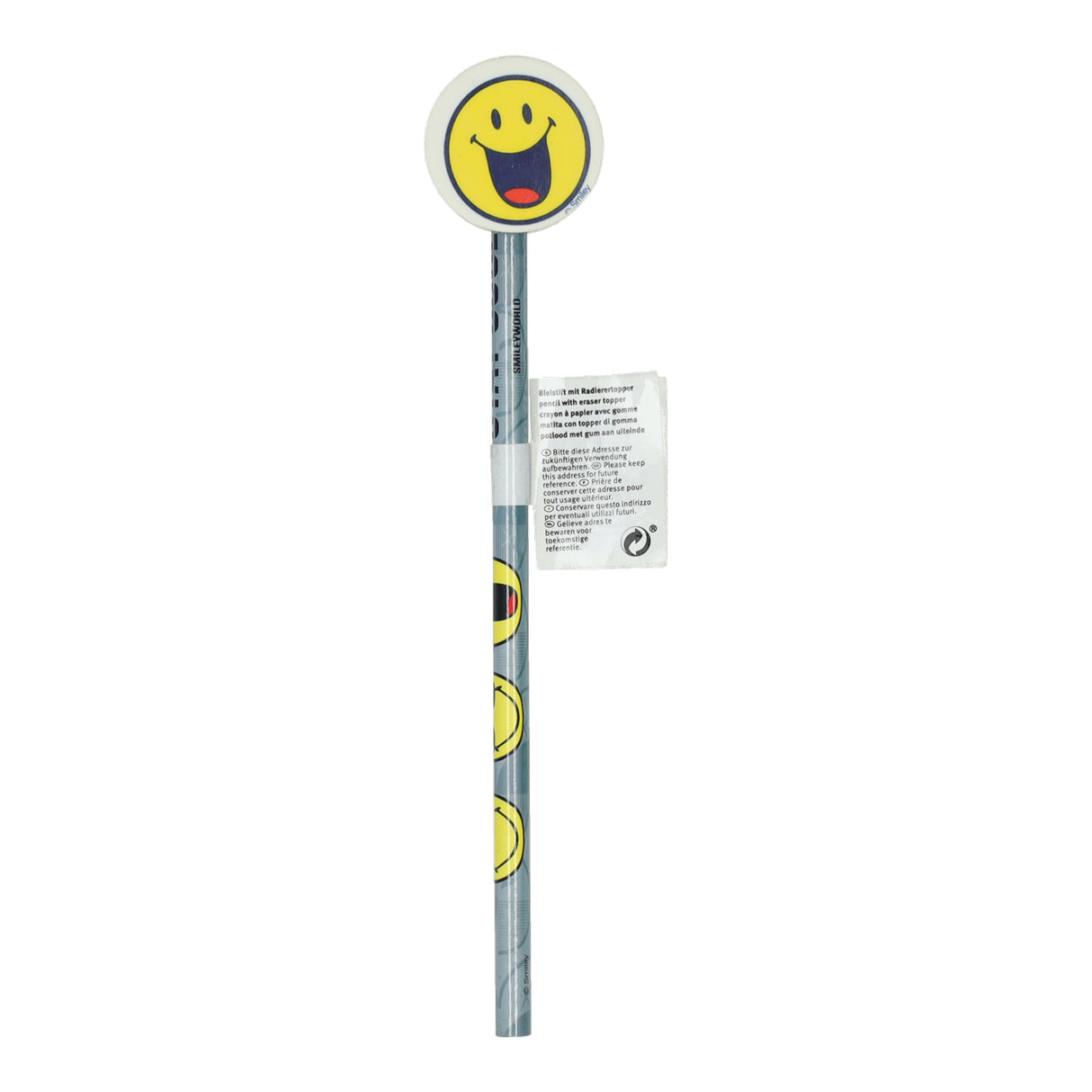 Undercover-Bleistift-Smiley mit Radiergummi-Aufsatz, pro Stück