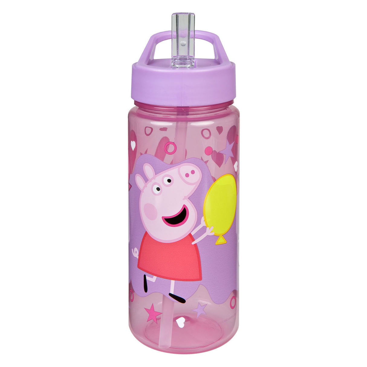 Undercover świnka Peppa-Serie – Wasserflasche – 500 ml – mit Trinkbecher – BPA-frei