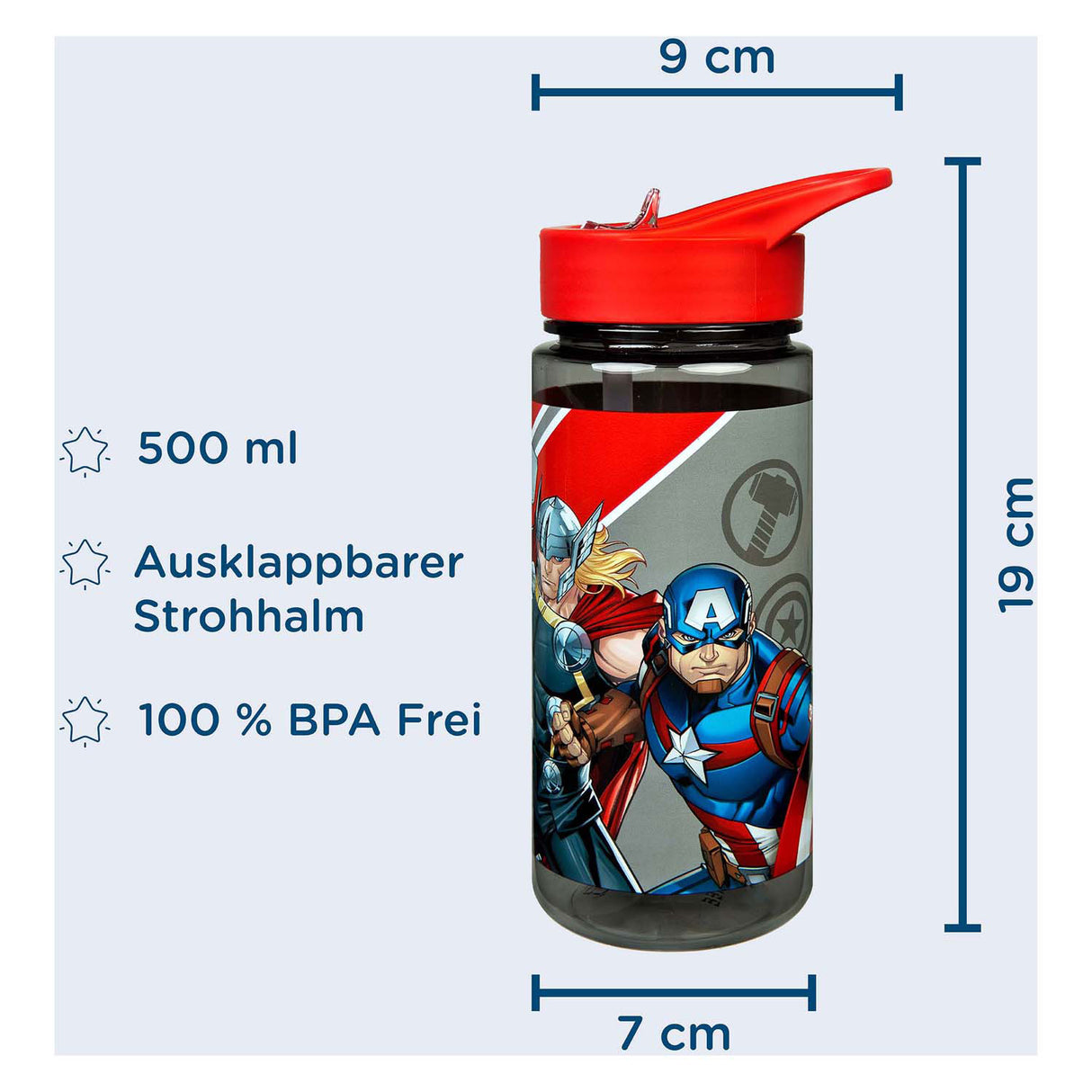 Undercover Aero Trinkflasche Avengers, 500ml