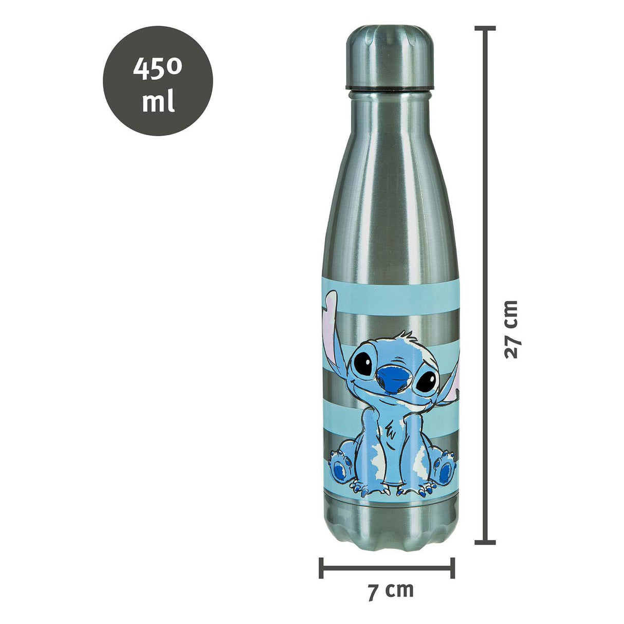 Undercover Edelstahl-Trinkflasche Stitch, 500 ml