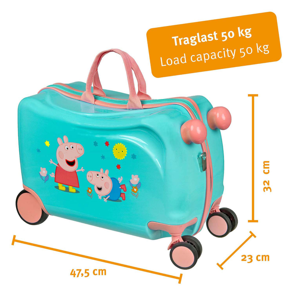 Undercover-Trolley zum Aufsitzen von Peppa Pig