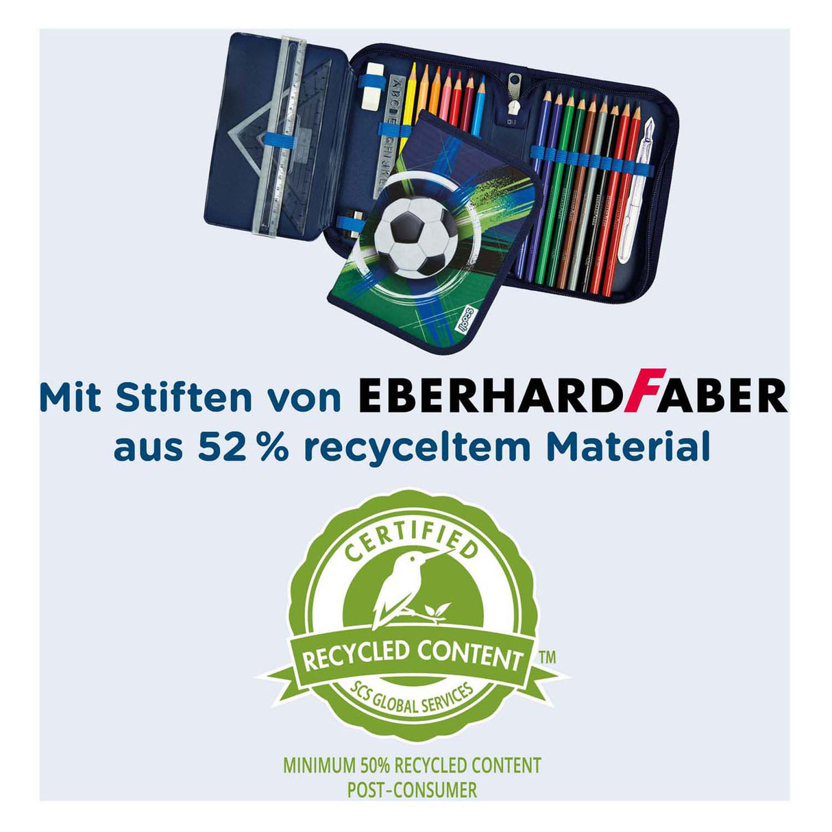 Undercover gefülltes Federmäppchen – Fußball