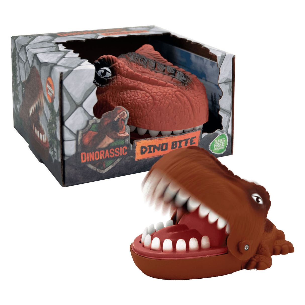 Dinorassic Beißspiel Dino Bites – Familienspiel ab 3 Jahren – ohne Batterien